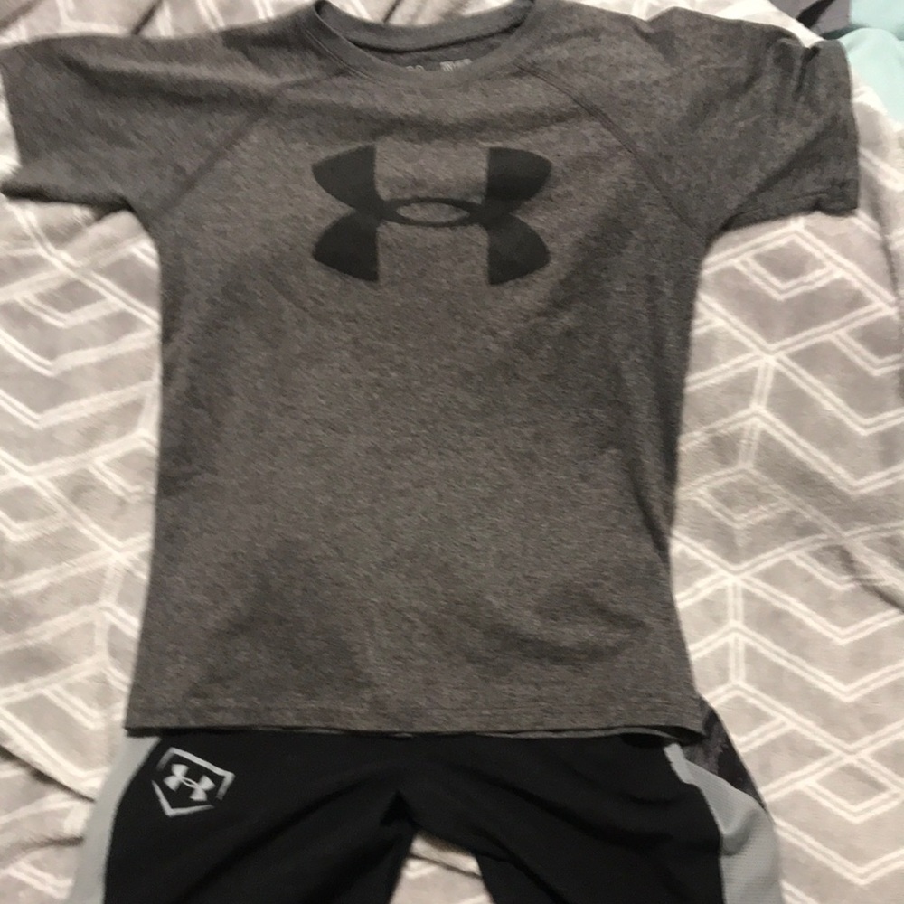 Boys Under Armour matching short set